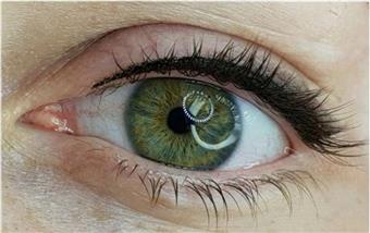 Eyeliner PMU retouch close-up